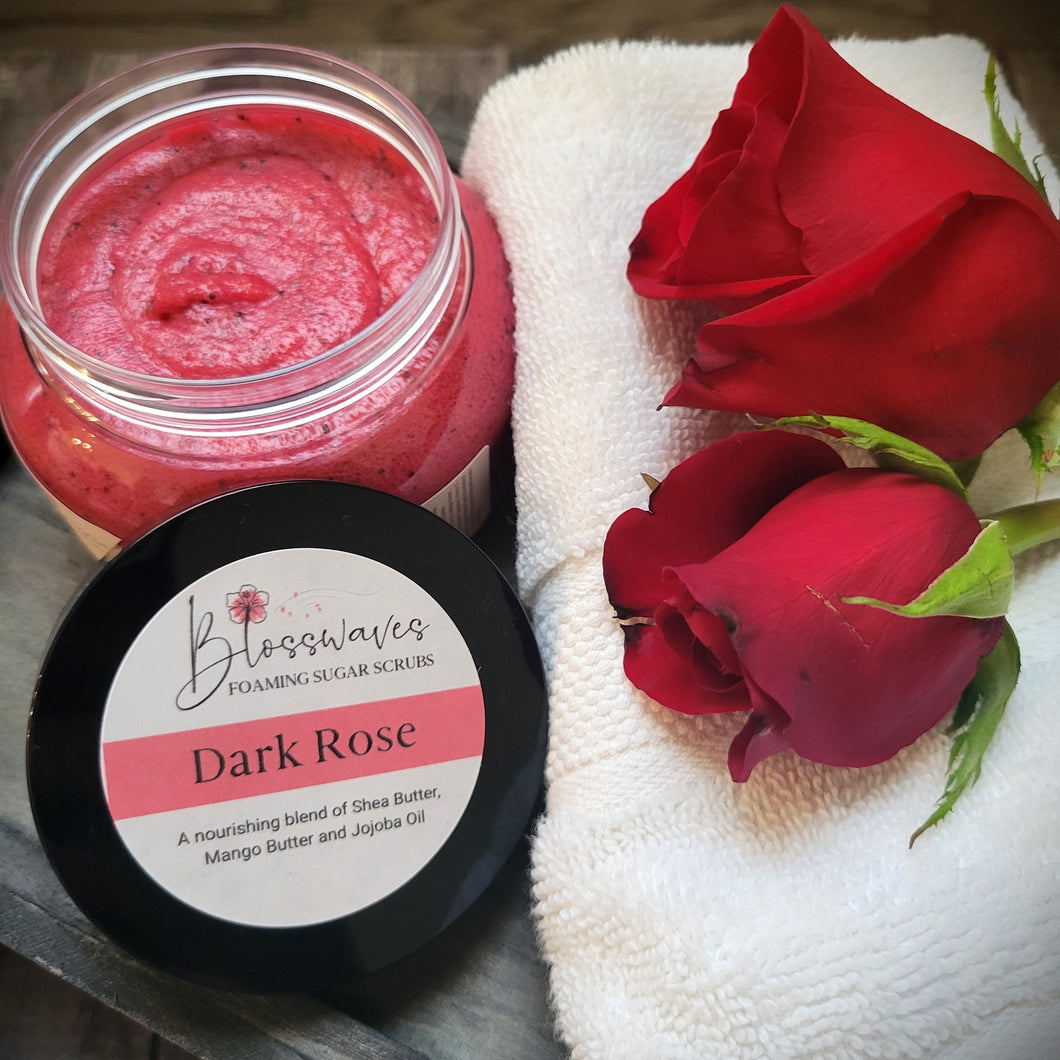 Dark Rose Foaming Sugar Scrub